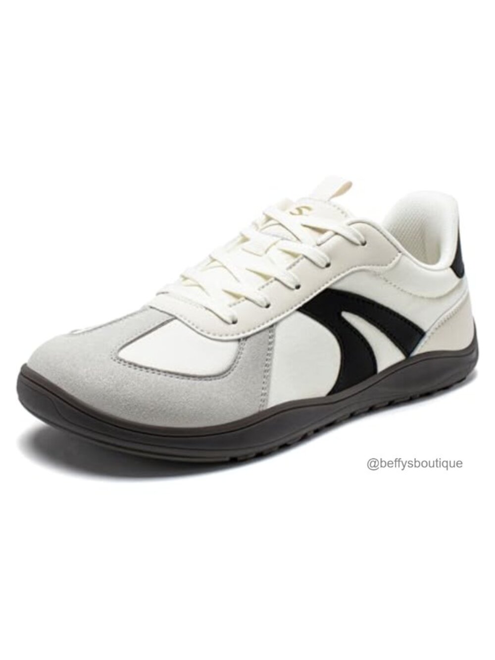 Wide Toe Box Barefoot Walking Sneakers Zero Drop Lace Up Suede Minimalist